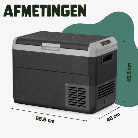 Happy Rhino - Elektrische Koelbox Compressor 50L Dual Zone - Vries- & Verwarmfunctie - Elektrisch 12v van Happy Rhino — afbeelding 4