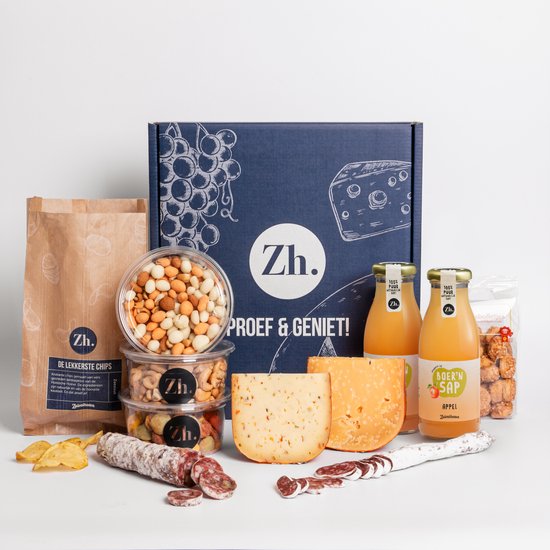 Zuivelhoeve Vaderdagpakket Deluxe Borrelpakket cadeau - Borrelbox voor thuis - Snackpakket - Cadeaupakketten eten & drinken - Alles voor de Borrelplank - Altijd vers - Proef & Geniet