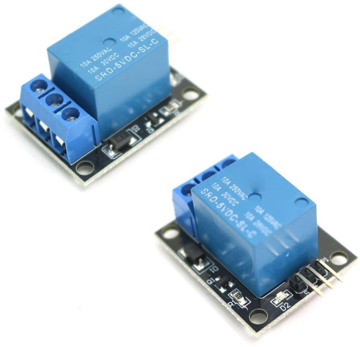 Dailygoods - Set van 2 Relaismoduleboards voor Arduino en Raspberry Pi