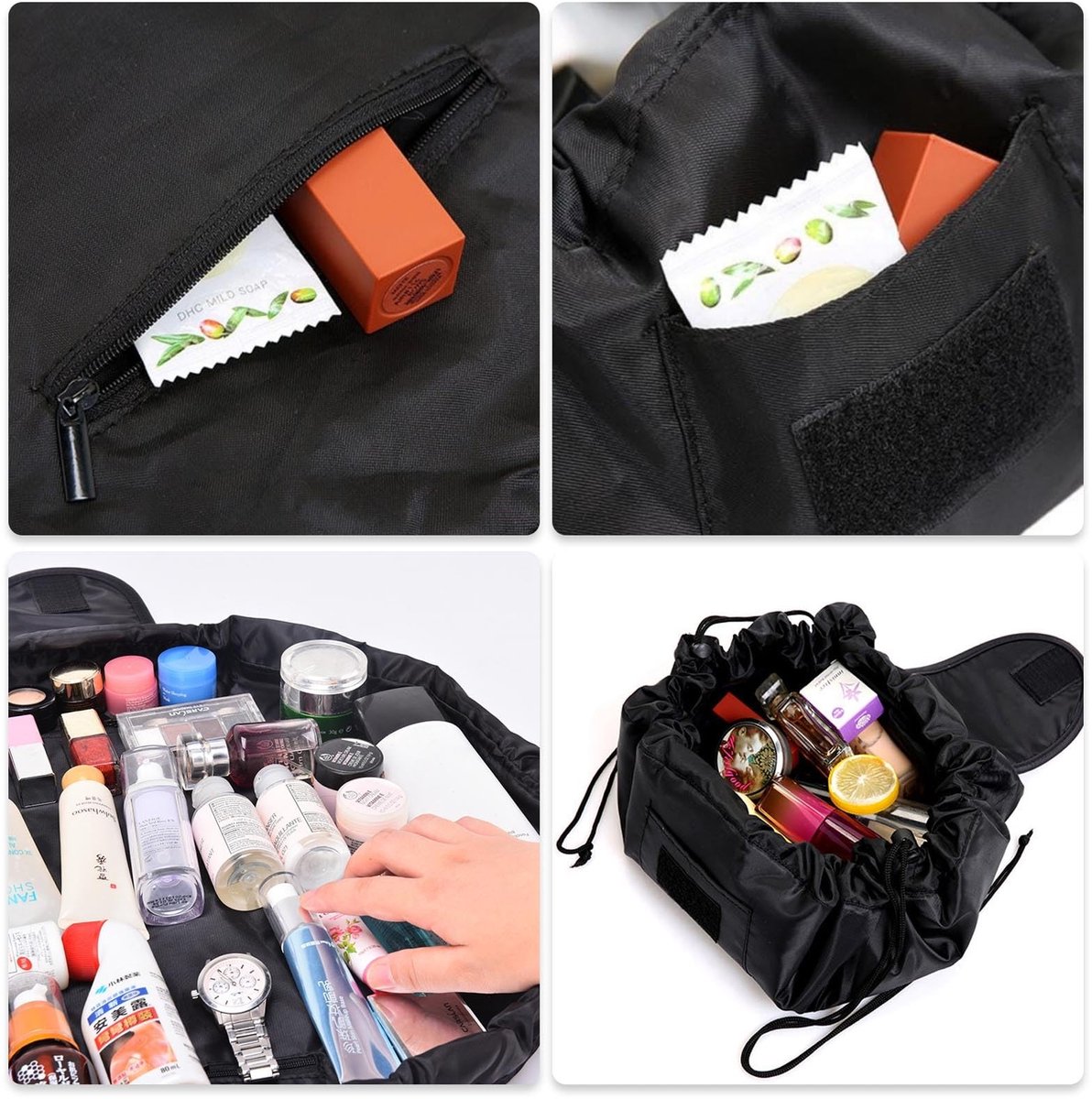Dailygoods - Draagbare Waterdichte Make-up Tas met Grote Capaciteit