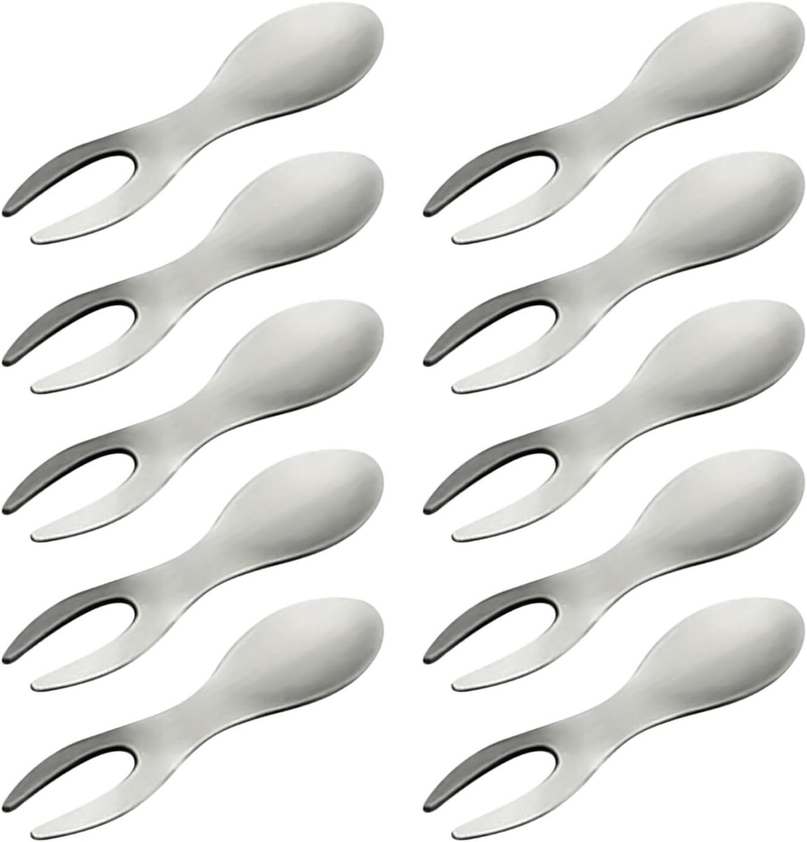 Generieke Maiskolvenhouders - Antiverbrandingshandvatten - 10 Stuks - Roestvrijstalen Maisvorken - Multifunctionele Voedselhulpmiddelen voor Koken Eten BBQ Barbecue en Serveren - Voor Thuis en Buiten