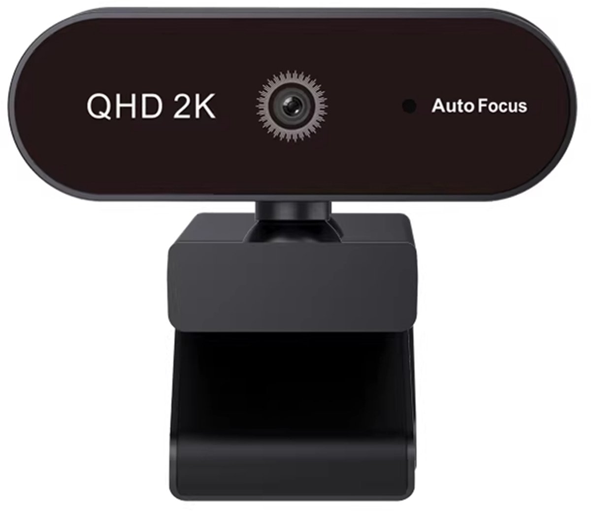 2K Webcam met Autofocus – 2560x1440 Pixels – USB 2.0 Camera – Voor PC en Laptop – Compatibel met Windows en Mac – Plug-and-Play – Zwart