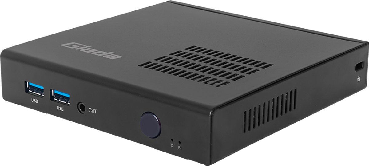 Giada miniPC barebone DK310, Intel Celeron J6412, 4G LPDDR4-2666 onboard, 1 x MiniPCIe MSATA, M.2 WiFi slot, 1 x DP, 1 x HDMI, Realtek GBit LAN, 4 x USB3.2 Gen2, 1 x RS232