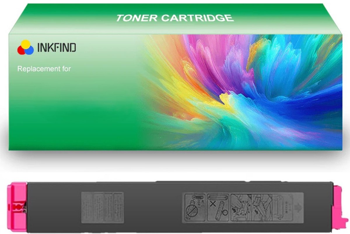 INKFIND MX-61GTMA Magenta tonercartridge compatibel met SHARP MX-61GTMA Magenta voor Sharp MX-2630/3050/3060/3070/3550/3570/4050/4060/4070/5050/5070/6050/6070/2651/3051/3551/4051/3561/3571/3061/3071/4061/4071/3061/5051/5071/6051/6071 - 1-pack Magenta