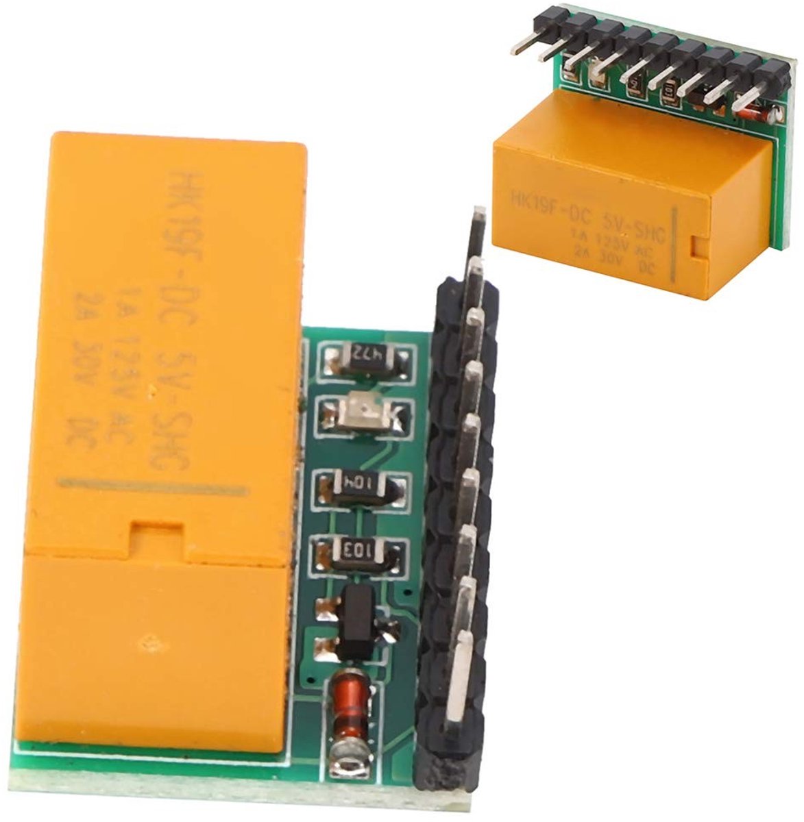 Allecto - DPDT Relay Module - Omkeerbare Polarity Switch - Voor DC Motoren - Elektronica - 5V schakeling - Ideaal voor hobbyprojecten - Model DR21A01