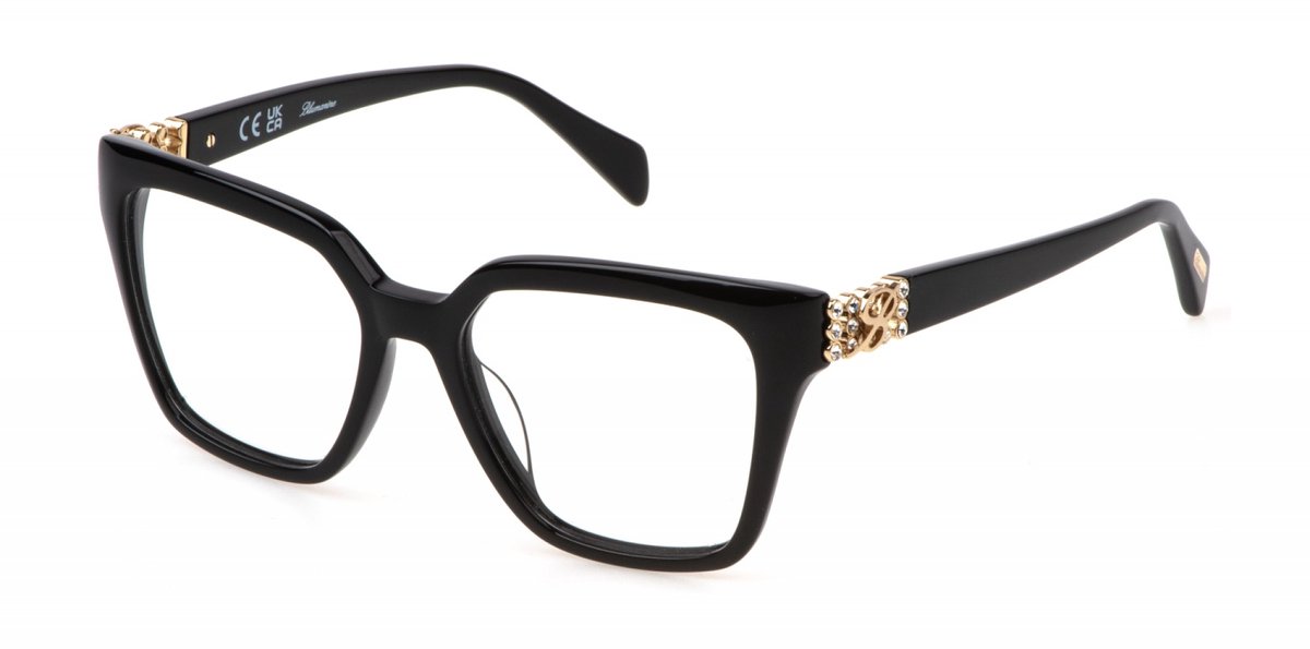 Blumarine VBM851S Nero lucido 52/17/135 WOMAN Brilmonturen