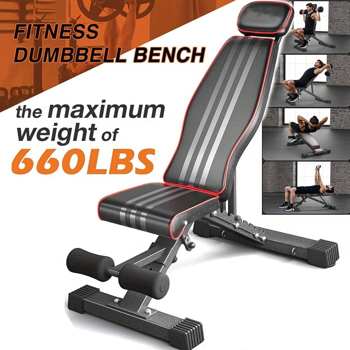 200KG Opvouwbare Dumbbell Bank Gewicht Training Fitness Verstelbare Workout Gym – foto 5