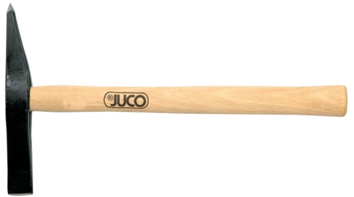 JUCO M8152 - Lasslakhamer / Bikhamer - 0,35 kg - Gesmeed C45 staal - Beuken houten steel