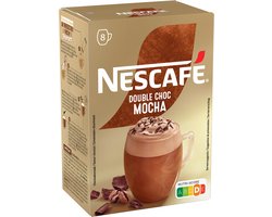 Nescafé Double choc mocka oploskoffie - 6 doosje x 8 zakjes