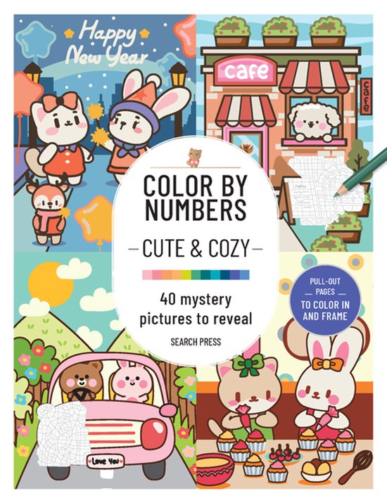 Colour by Numbers- Color by Numbers: Cute & Cozy - cover