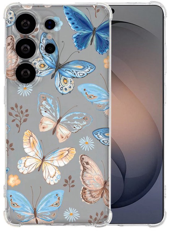 TPU Back Cover Samsung Galaxy S26 Ultra Vlinder Schokbestendig