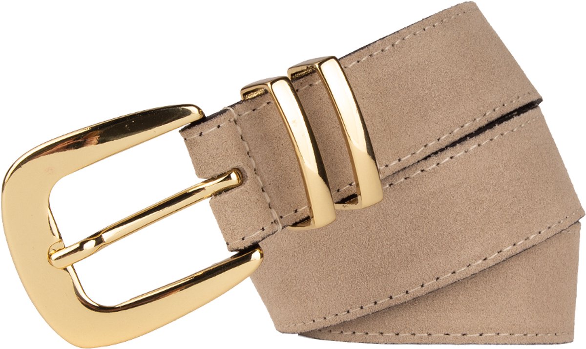 Legend Dames - Leren riem - Beige - 95cm