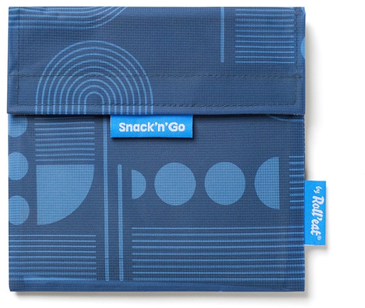 Snack'n'Go Outdoor Radar Waves - Duurzame Lunchzakje voor Wandelen & Kamperen – Herbruikbare Broodzak – Compact & Lichtgewicht
