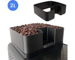 Koffiebonenhouder uitbreiding geschikt voor Philips EP 1200 – 2200 – 5400 - Vaste montage bonen verhoger - Geeft extra capaciteit aan jouw machine - Accessoire voor Philips koffieapparaat - 2L