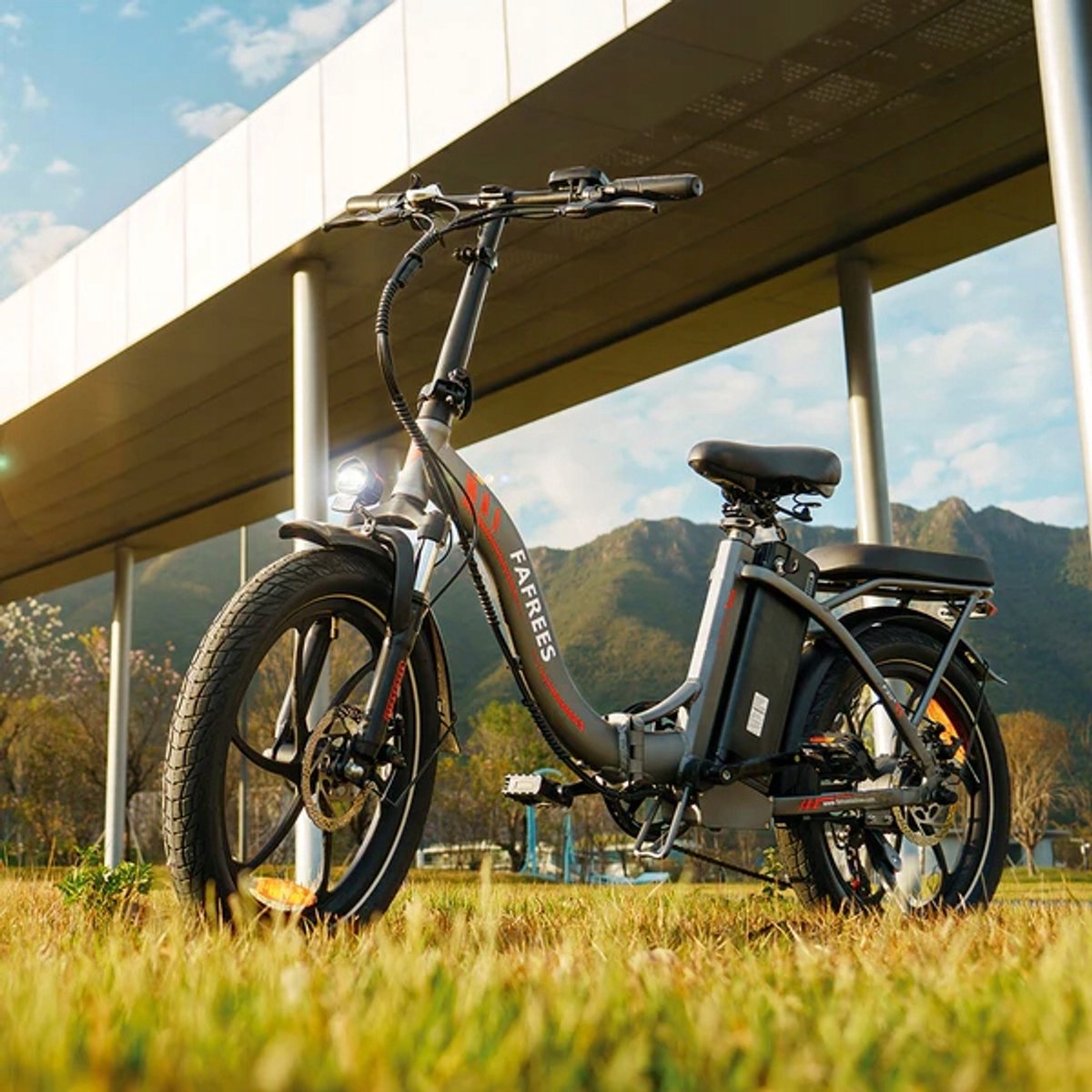 Fafrees F20+ Opvouwbare E-Bike 25km/h 20Ah Accu 250W Motor 90km Bereik Opvouwbare Elektrische Fiets 7 Versnellingen Shimano, 20x3.0 Dikke Banden, Mechanische Schijfremmen, Voorvering, LED Verlichting, Bagagedrager thumbnail 5
