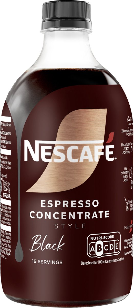 NESCAFÉ Espresso Concentrate Black, 1 x 500ml