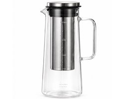 House of Husk Cold Brew Koffie Maker - Slow Coffee - Borosilicaat Glas - 1 Liter - Uitneembare Filter