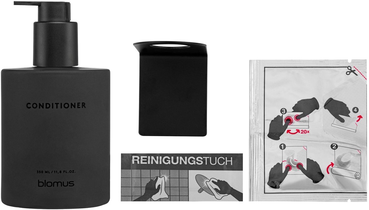 Kirei Dispenser Smoke Conditioner | Lijmen cm | Zwart | Staal