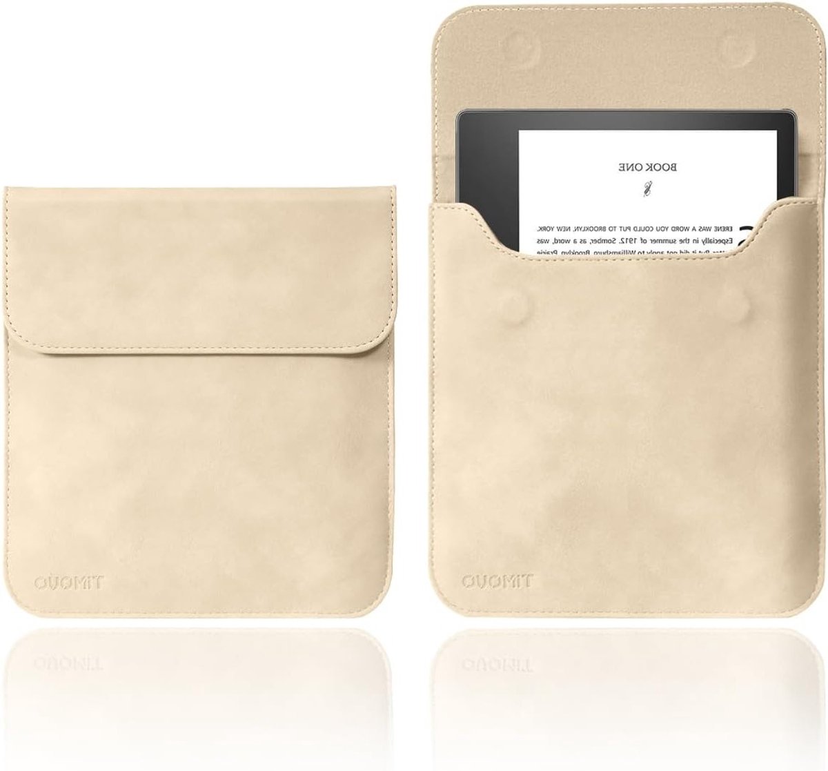 Beschermhoes voor 6-7 inch apparaten in abrikooskleur, ideaal voor tablets en e-readers