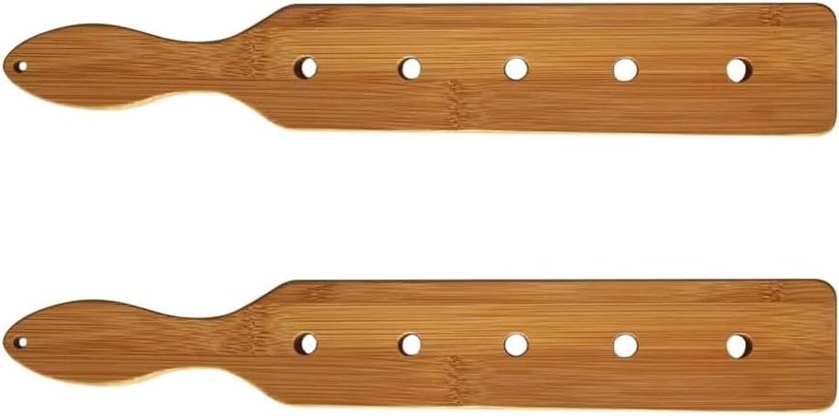 Lichte en duurzame 14 inch houten peddel met luchtgaten voor een soepele vaart en optimaal gebruik