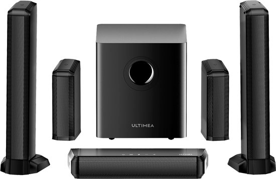 ULTIMEA Apollo S70-Ultra - 7.1 kanaals - 6,5" Draadloze Subwoofer - RGB Verlichting - Soundbar - Zwart