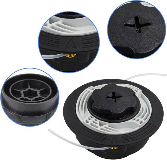 Set van 2 Autocut C6-2 maaikoppen met 2 schroefdraden - 2,0 mm - vervangt 4006 710 2126 - geschikt voor FS 38, 40, 45, 50, FSE 60, 71, 81, enz. - voor maai- en pleisterwerk — afbeelding 5
