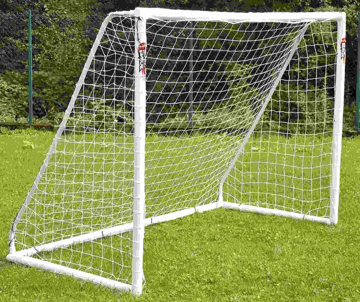 Voetbaldoel PVC 2,40x1,80 Meter wit
