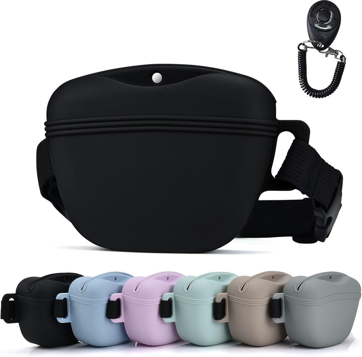 OLOEY Deze tas voor hondentraining heeft een verbeterde magnetische sluiting en een heupriem-Hij is geschikt voor hondensnoepjes en ideaal voor wandelingen en oefeningen