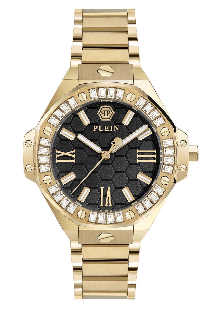 Philipp Plein Plein Lady Royal PWBDA0824 Horloge - Staal - Goudkleurig - Ø 39 mm