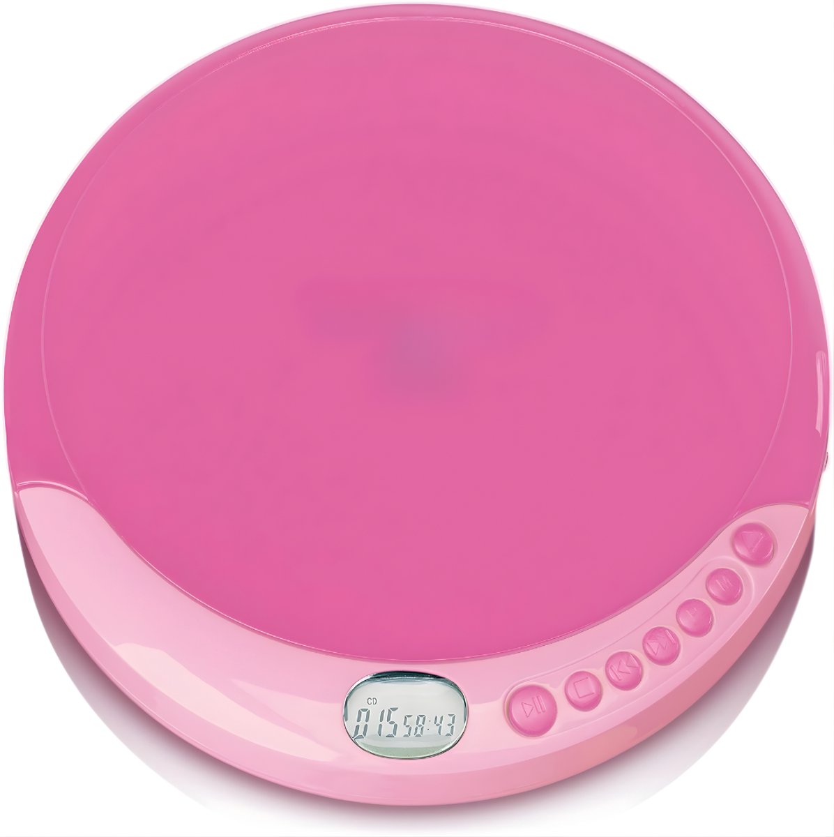 RUX® CD Speler - Draagbare CD Speler - Portable CD Speler - Roze - 15cm x 14cm x 3cm