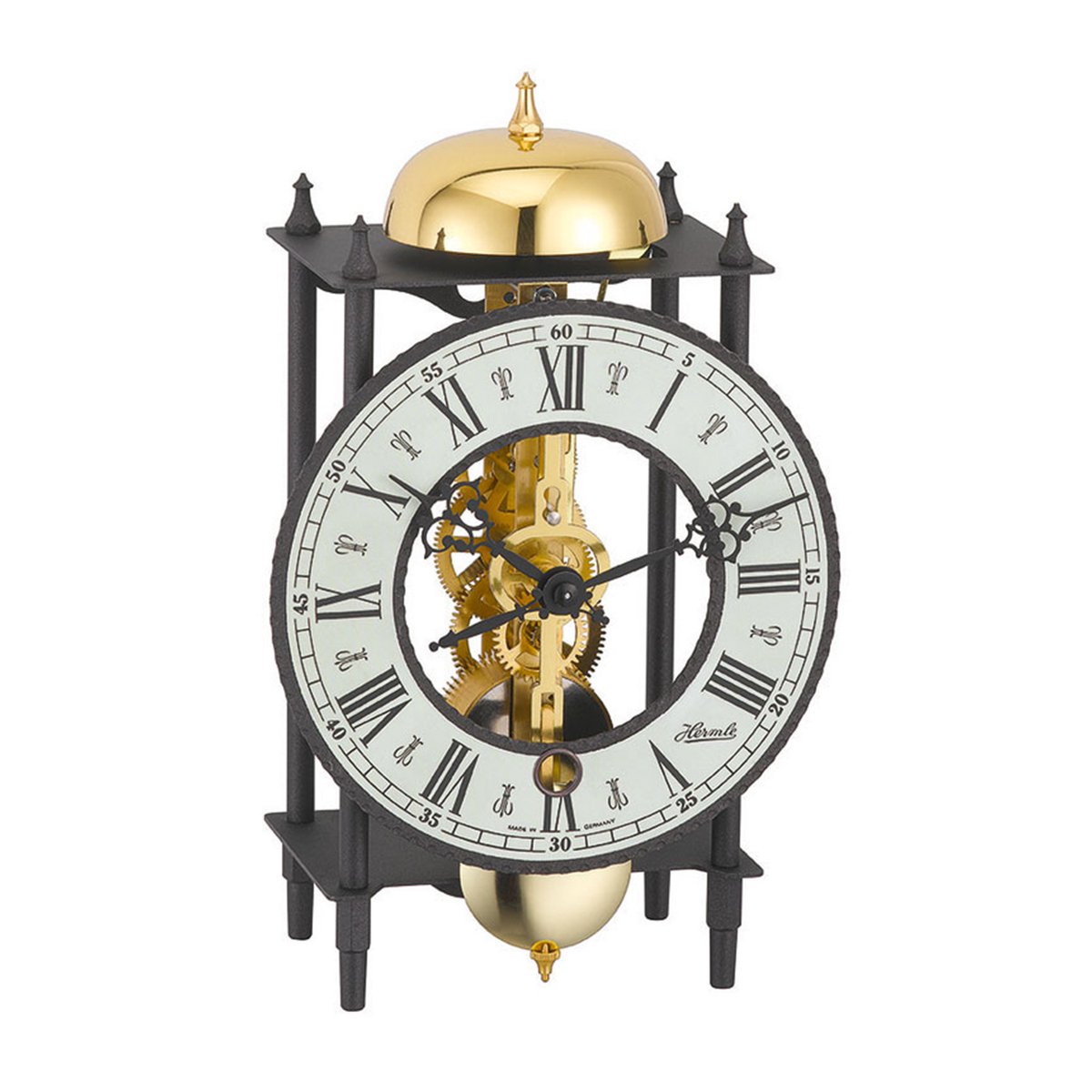 Skeletuurwerk Hermle 701-781, 8-daags, slingerlengte 55cm, slag op bel