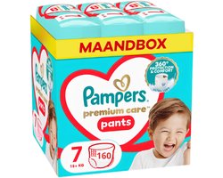 Pampers - Premium Protection Pants - Maat 7 - Maandbox - 160 luiers - 15+ kg