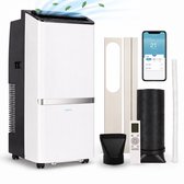 Aironex Mobiele Airco 12000 BTU – App & Afstandsbediening – Stil & Compact – Mobiele Airconditioner met Raamafdichting - Mobiele Airco voor Slaapkamer, Woonkamer, Kantoor