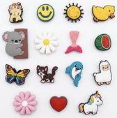 XL Pakket Charms voor Clogs/Sandalen - Meisjes | Kinder Pins | Accessoires voor Kinderen | Charms Pins / Clogs | Geschikt voor clogs (o.a. crocs)