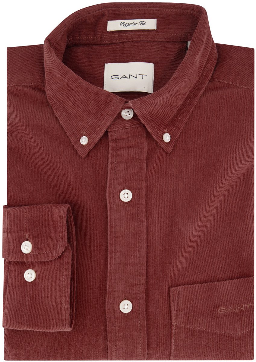 Gant casual overhemd regular fit roest button-down boord