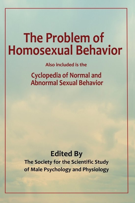 The Problem of Homosexual Behavior - cover
