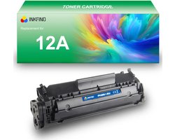 INKFIND 12X (extra hoge capaciteit) tonercartridge compatibel met HP Q2612A 12A - 1-pack Zwart