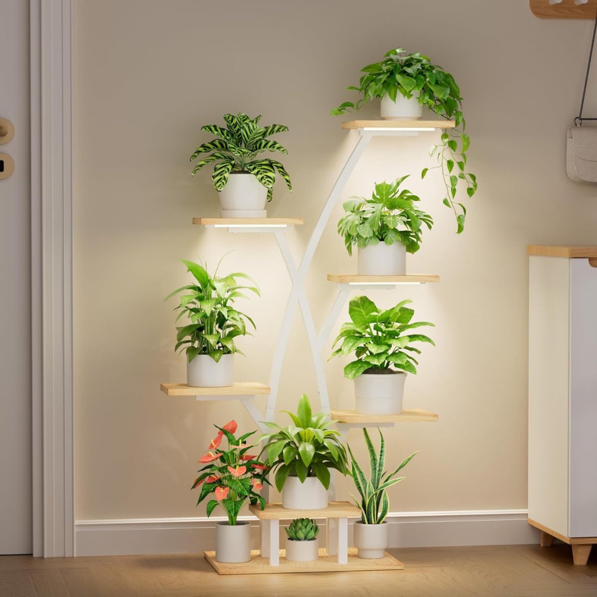 MRKK® Plantentafel - Plantenstandaard voor Binnen - Plantenzuil