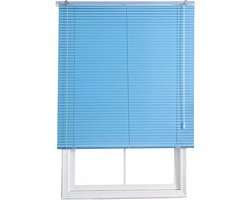 Aluminium Jaloezieën - Horizontale Luiken - Lichtregeling Thuis - C-vormige Bladen - 55 x 120 cm - Blauw