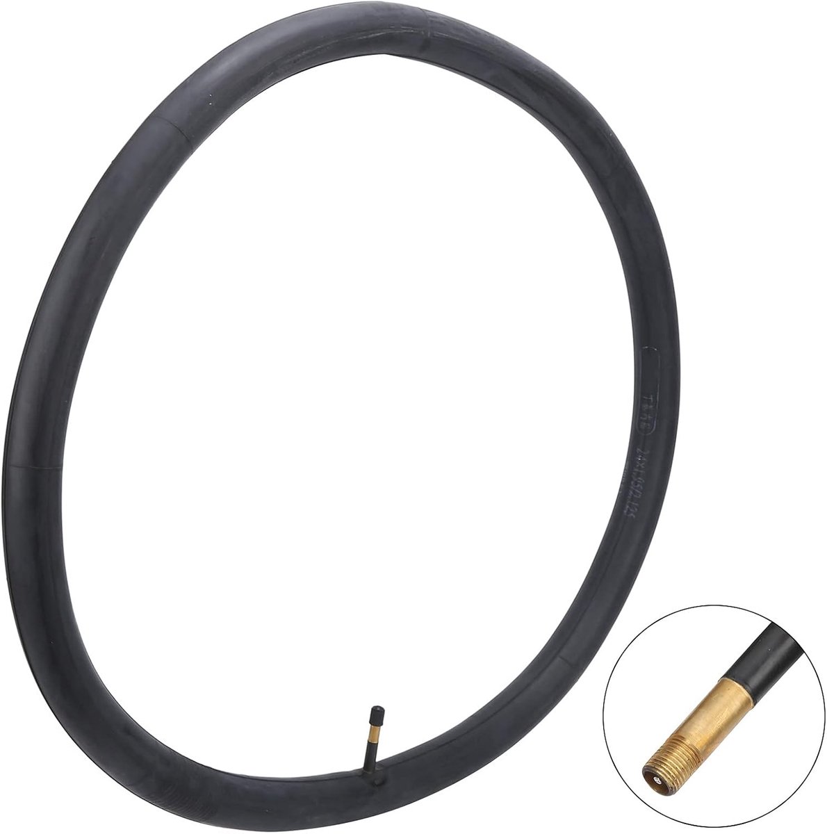 Fietsbinnenband - Binnenbanden Rubber - Comfortabel Fietsen - Hoogwaardig Rubber - 24x1.95/.125 - Zwart