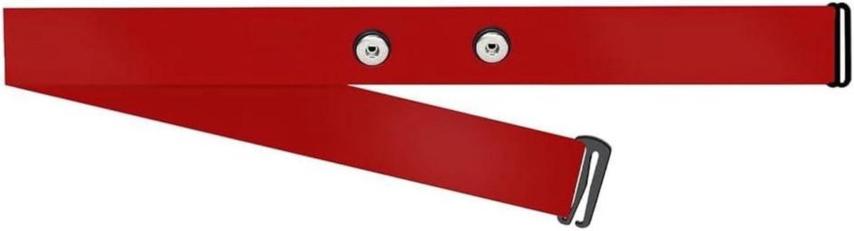 Vervangingsband Hartslagborstband - Verstelbare Borstband - Nauwkeurige Training - Zweetbestendig Materiaal - 15 x 4 x 2 cm - Rood