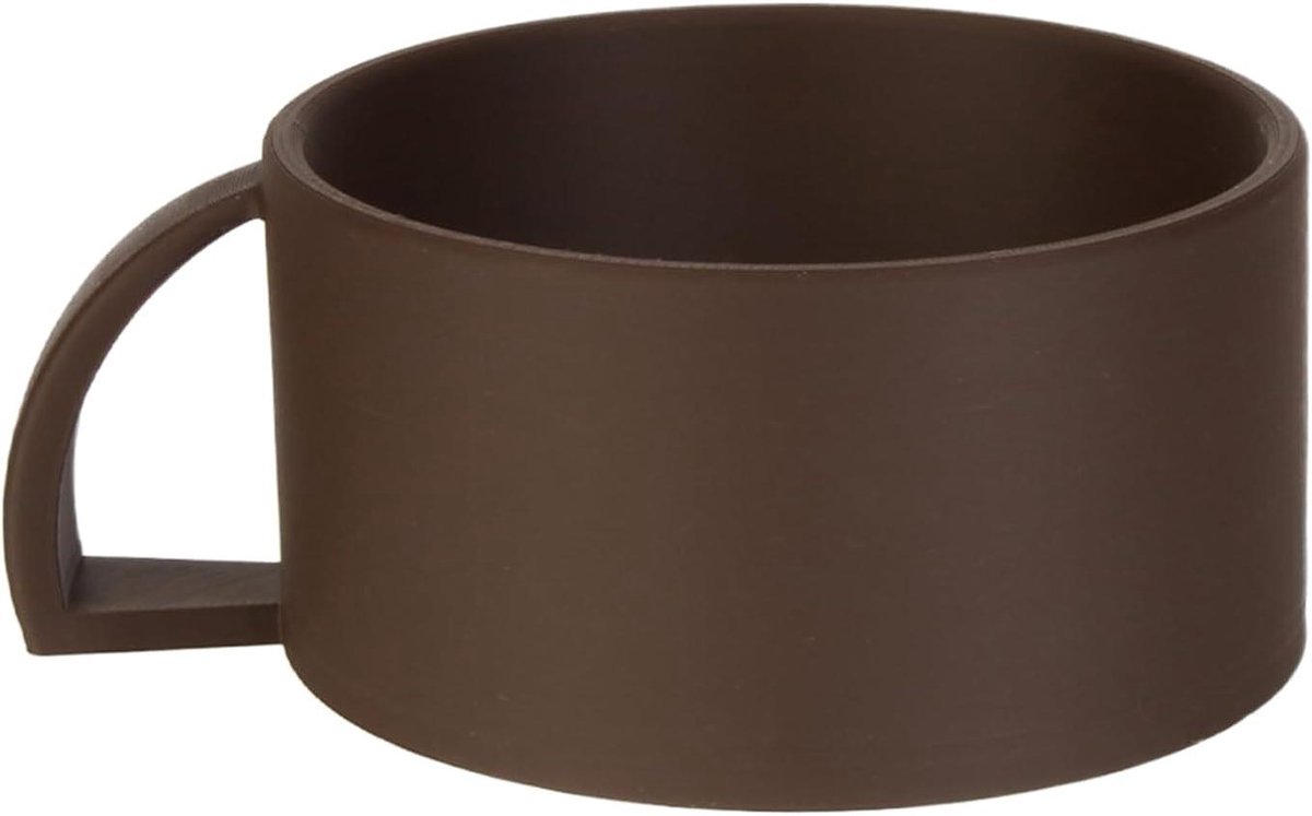 Scheerkom - Scheerzeep beker - Snel schuim maken - Antislip brede mond - 7B centimeter - Bruin