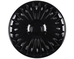 Wieldoppen - Wielkappen Set - Auto Verfraaien - Universele Pasvorm - 14 inch - Zwart