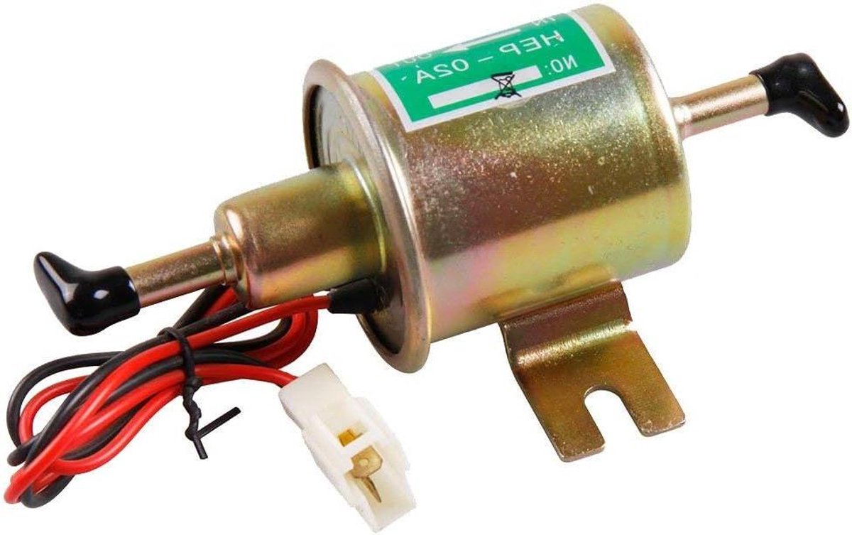 Elektrische Brandstofpomp - Brandstofpomp Auto - Brandstof Toevoeren - Zuiger Type Systeem - 12V - Goudkleurig