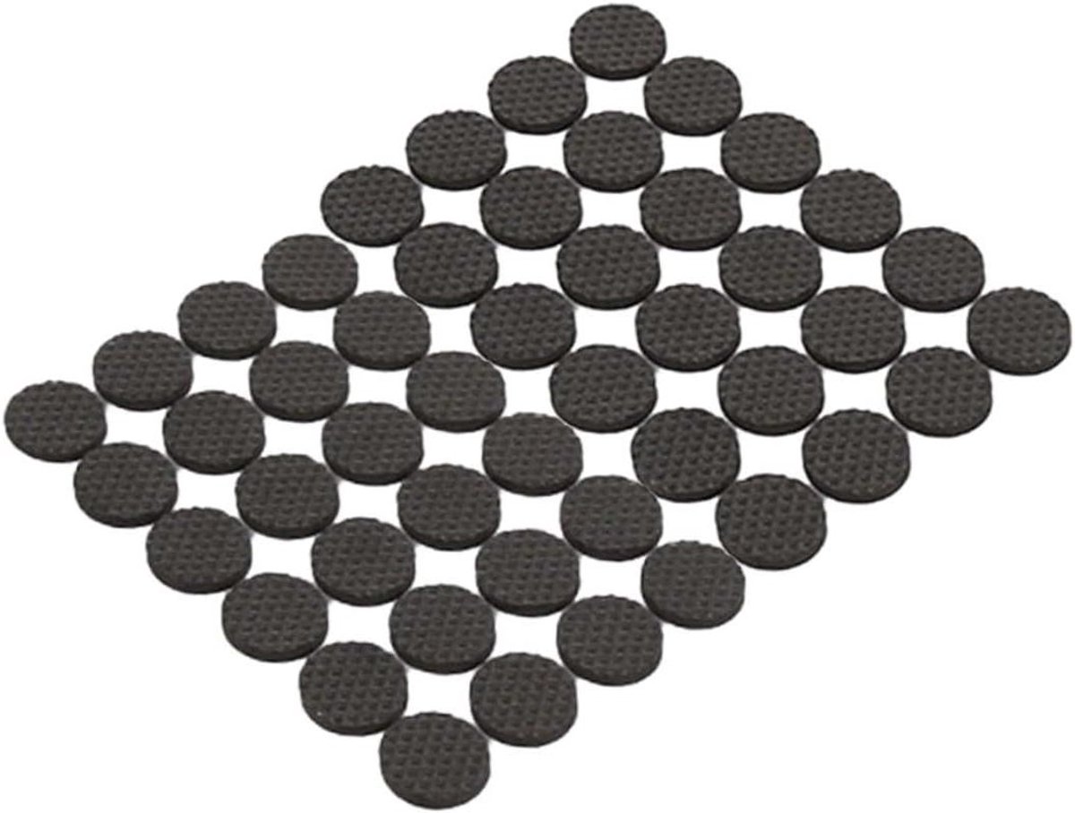 Meubel Viltjes - Stoelpootbeschermers Vloerbeschermers - Meubels Beschermen - Zelfklevend - 48 Stuks - Zwart