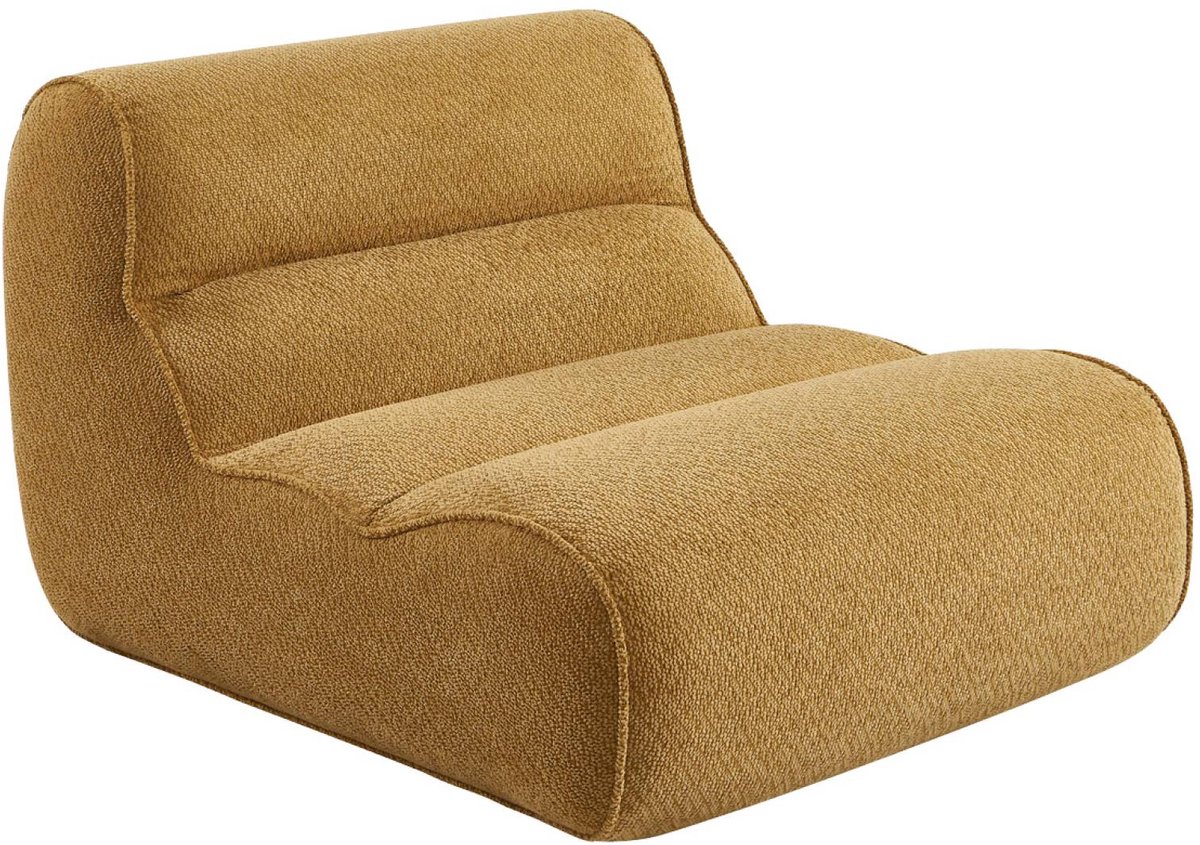 sweeek - 1-zits loungestoel, fauteuil van chenille stof - dario