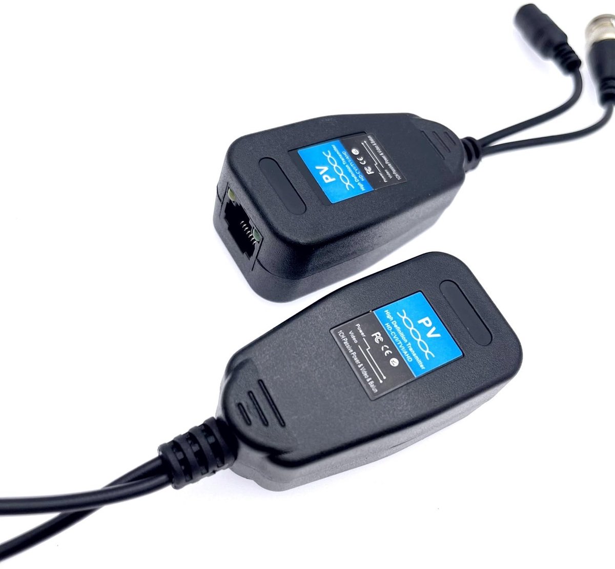Dailygoody - Video Balun - RJ45 naar - Voor HD-CVI/TVI/AHD/CVBS - 2 Paar - Beveiliging - 1080P 3MP 4MP 5MP 8MP - Geschikt voor Systemen