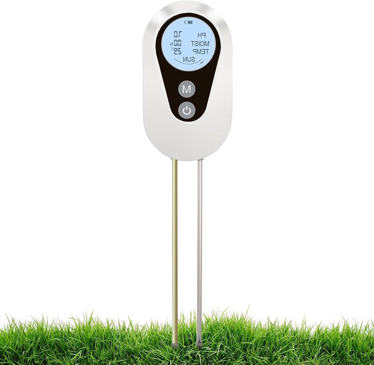 Digitale Bodemtester - PH-meter Tuin - Planten Verzorgen - 4-in-1 Functies - 30 cm - Zwart