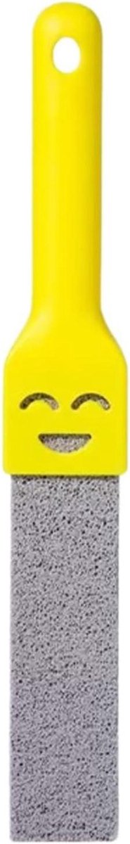 Toiletpot Puimsteen - Kalkverwijderaar Schuurgereedschap - Hardnekkige Vlekken Verwijderen - Met Handvat - 15.9 x 7.8 x 3.7 cm - Grijs