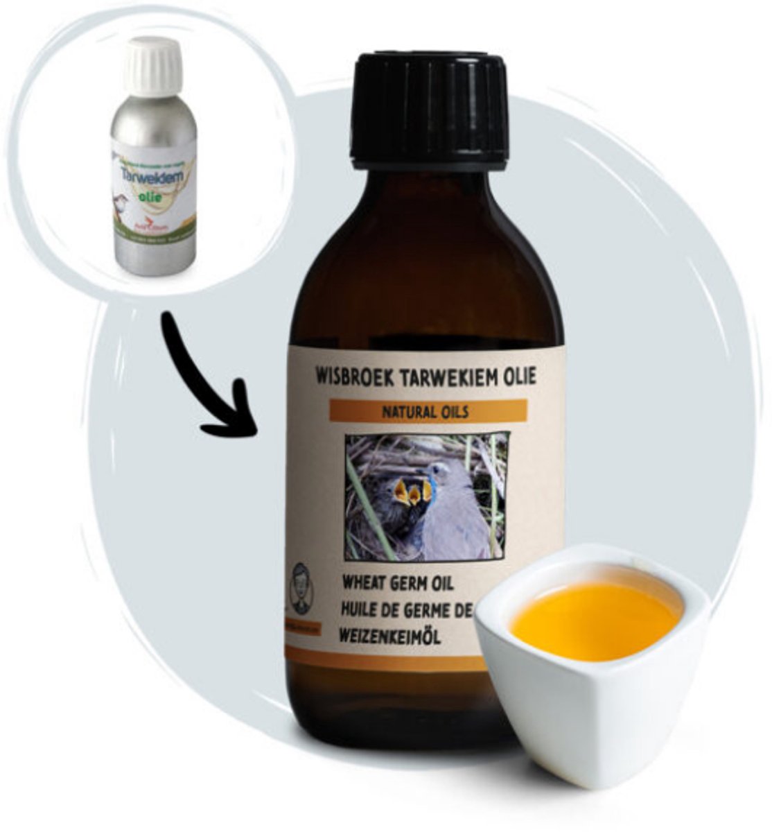 Tarwekiem Olie - Tarwekiem Olie 200 ml - Supplementen - Kweekbevordering